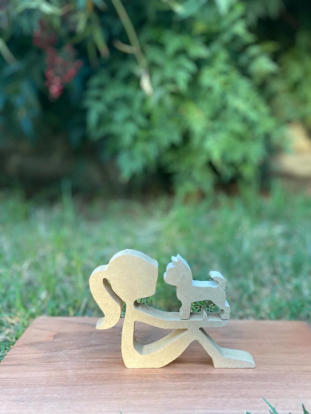 Figura decorativa de madera